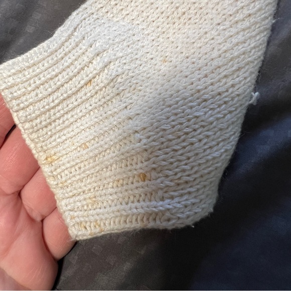 a&m collection vintage sweater Granny Square Vibe Stains Womens Size Medium - Picture 6 of 13